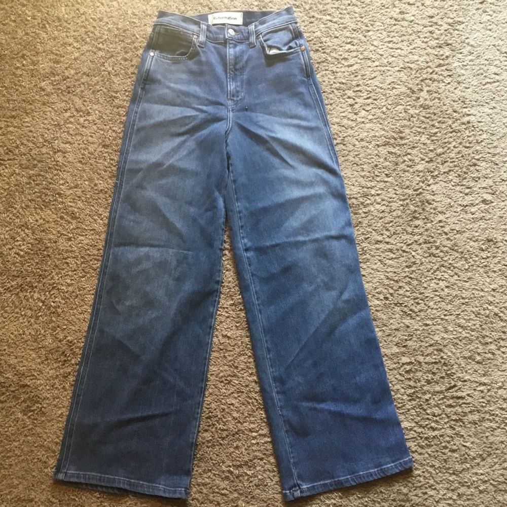 Reformation Lisa Wide Leg Jean- Basin-SZ 25
